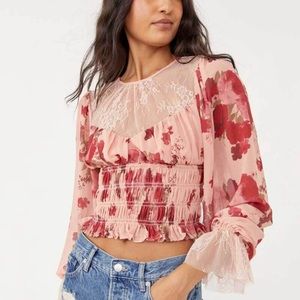 NWT Free People Daphne Blouse, Size S
